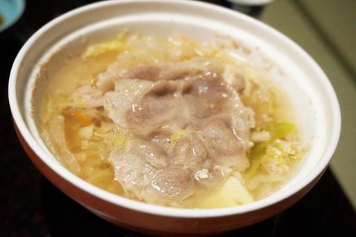 豚とかぶの柚子胡椒スープ