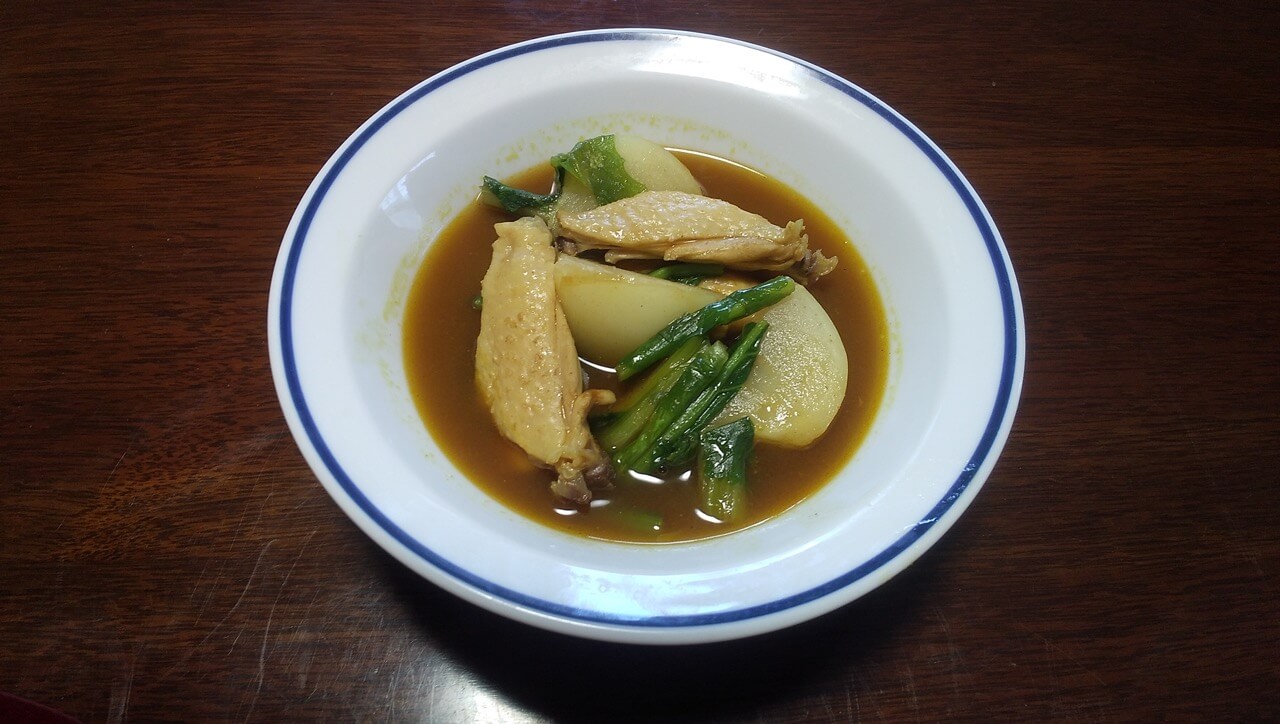 かぶと鶏手羽のスープカレー