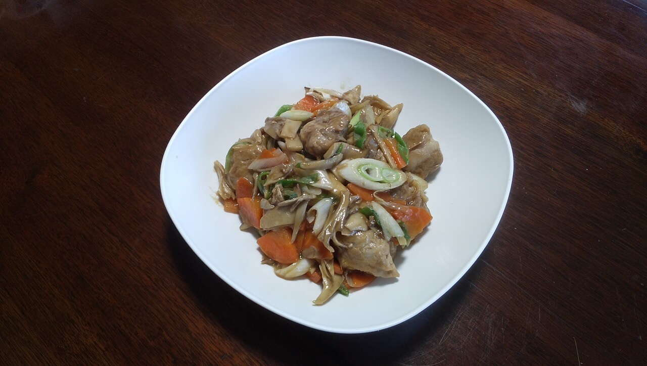 あさイチの豚肉と野菜の黒酢炒めを作ってみました！