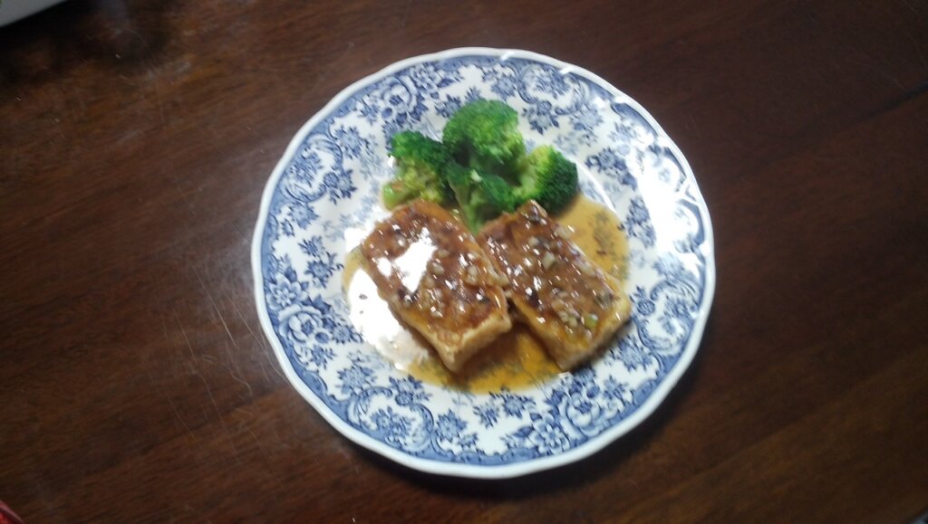あさイチの肉詰め厚揚げ豆腐 オイスターソース煮を作ってみました！