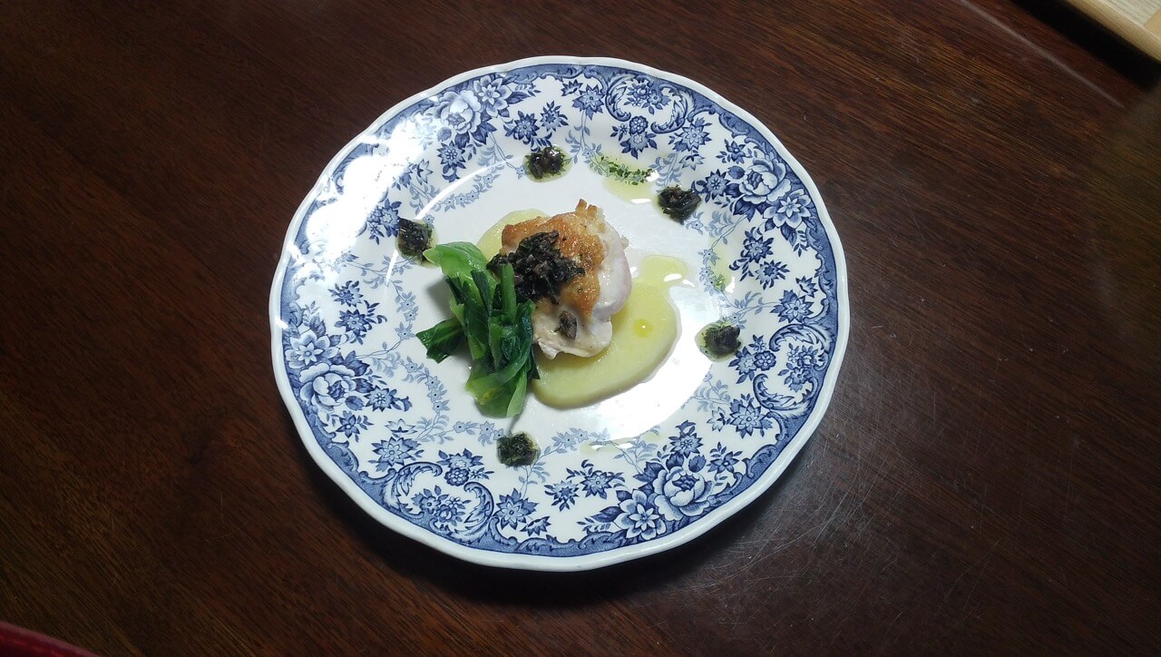 あさイチの白身魚のポワレマントウァーナーソースを作ってみました！